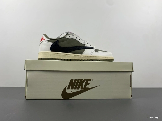 Cheap Husky DM7866-200 LOW 1 TRAVIS X AIR JORDAN MEDIUM OG OLIVE SCOTT 0728